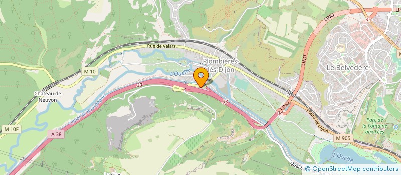 localisation de l'entreprise LPM  PLOMBIERES-LES-DIJON