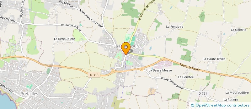 localisation de l'entreprise LPM à LA PLAINE-SUR-MER