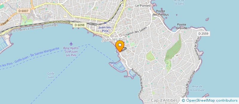 localisation de l'entreprise LPM JUAN  ANTIBES