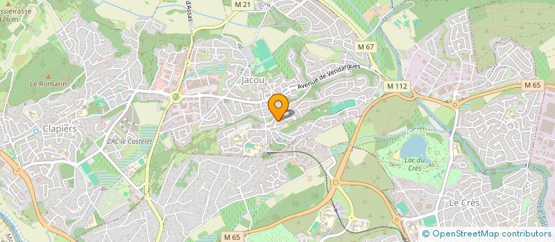 localisation de l'entreprise LPM2  CLAPIERS