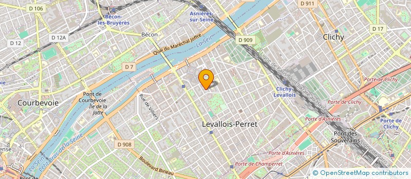 localisation de l'entreprise LPN - AM à LEVALLOIS-PERRET