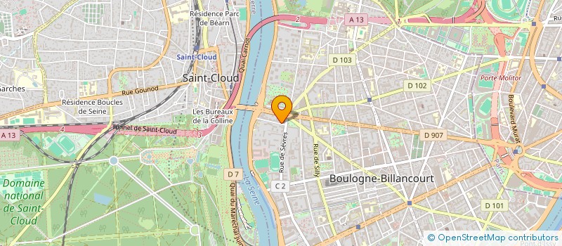 localisation de l'entreprise LPN PROTECTION  BOULOGNE-BILLANCOURT