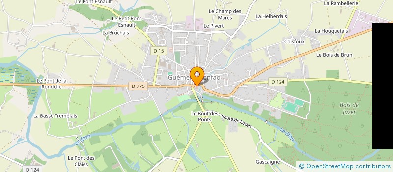 localisation de l'entreprise LPNS  GUEMENE-PENFAO