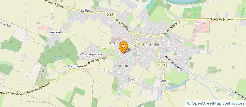 localisation de l'entreprise LPO à SANDILLON