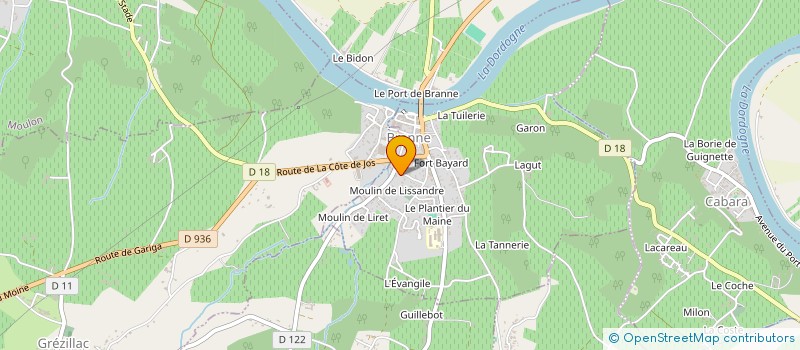 localisation de l'entreprise LPO INVEST  BRANNE