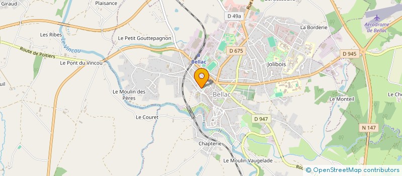 localisation de l'entreprise LPP à BELLAC