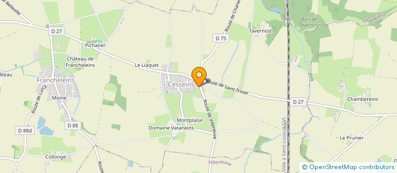 localisation de l'entreprise LPP AIN SAONE ET LOIRE à FRANCHELEINS