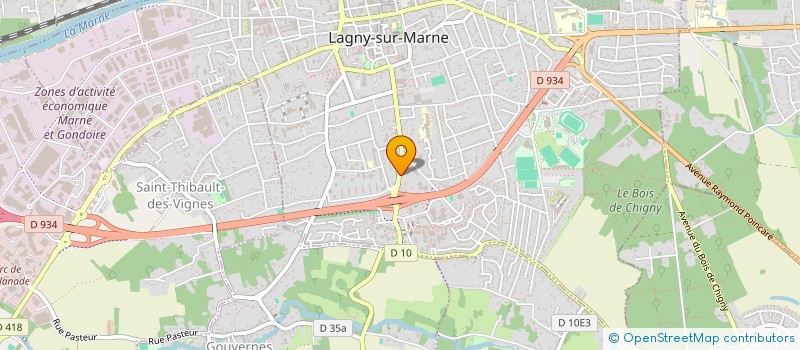 localisation de l'entreprise LPP HOLDING à LAGNY-SUR-MARNE