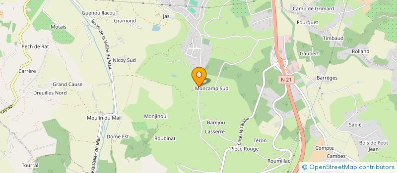 localisation de l'entreprise LPP IMMO  PUJOLS