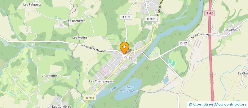 localisation de l'entreprise LPPB & CO  PRIAY