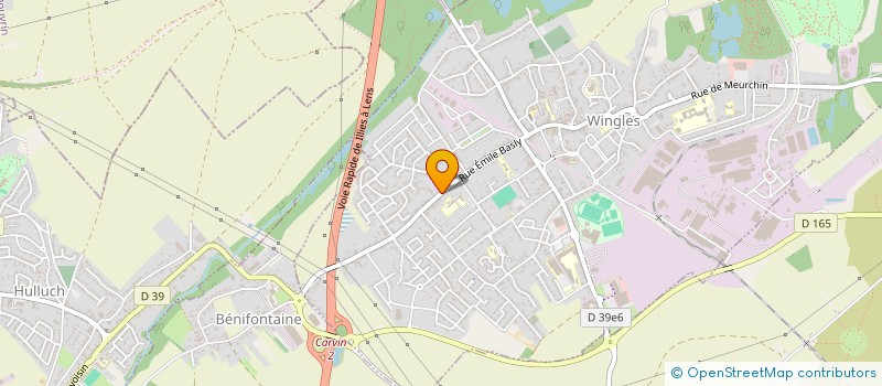 localisation de l'entreprise LPR  WINGLES