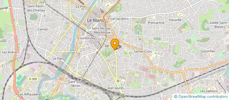 localisation de l'entreprise LPRO 72  LE MANS