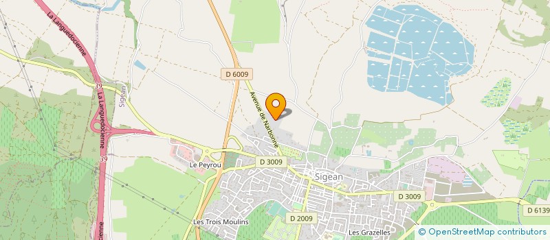 localisation de l'entreprise LPRODUCTION  SIGEAN