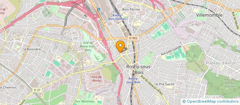localisation de l'entreprise LPS à ROSNY-SOUS-BOIS