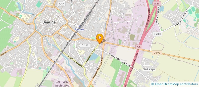 localisation de l'entreprise LPS AMEUBLEMENT à BEAUNE