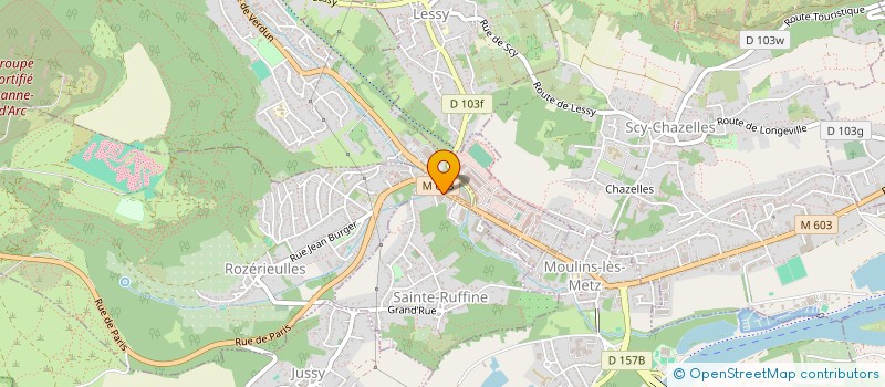 localisation de l'entreprise LPS - LORRAINE PREVENTION SECOURISME  SAINTE-RUFFINE