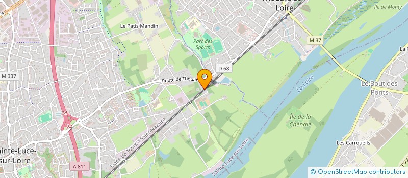localisation de l'entreprise LPS RESTAURATION à SAINTE-LUCE-SUR-LOIRE