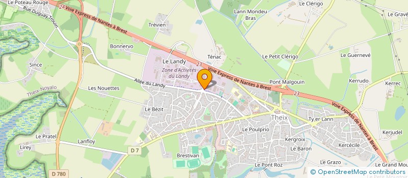 localisation de l'entreprise LPSH à THEIX-NOYALO