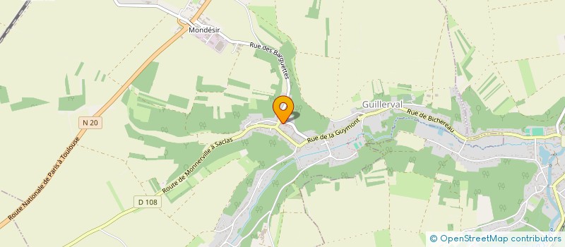 localisation de l'entreprise LPTEP  GUILLERVAL