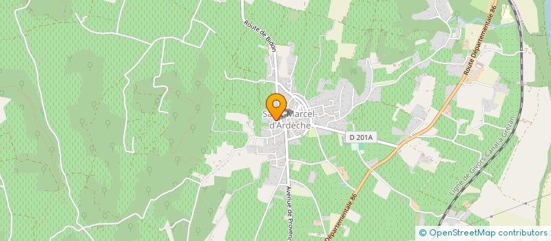 localisation de l'entreprise LPV  SAINT-MARCEL-D'ARDECHE