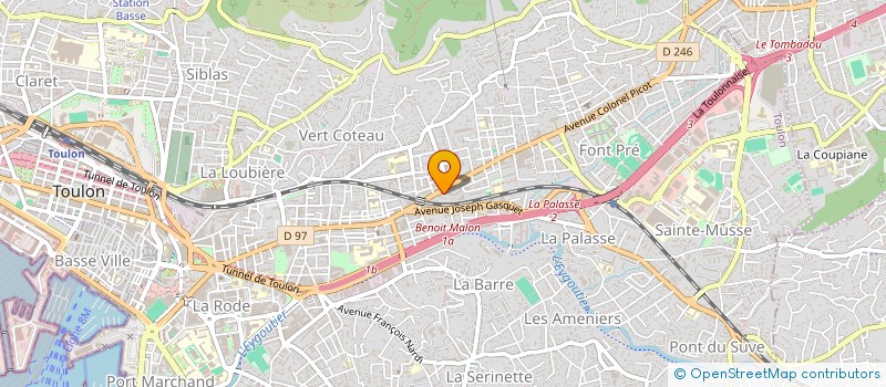 localisation de l'entreprise LPV SERVICES  TOULON