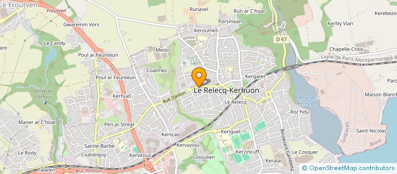 localisation de l'entreprise LPV2  LE RELECQ-KERHUON