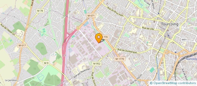 localisation de l'entreprise LPVJ  TOURCOING