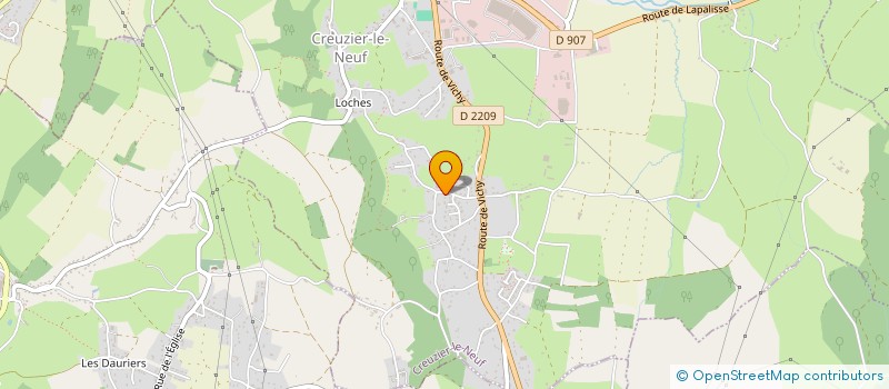localisation de l'entreprise LPVP à CREUZIER-LE-NEUF