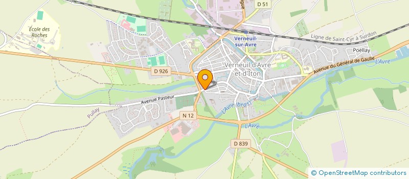 localisation de l'entreprise LPVSA  VERNEUIL D'AVRE ET D'ITON