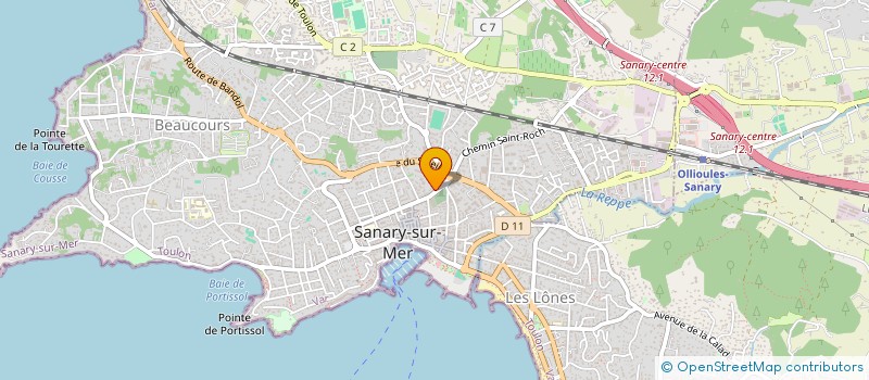 localisation de l'entreprise LPZ à SANARY-SUR-MER