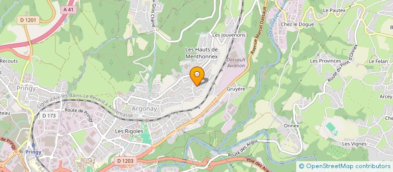 localisation de l'entreprise LPZ DESIGN  ARGONAY