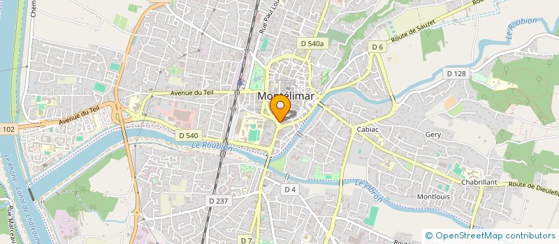localisation de l'entreprise LR à MONTELIMAR