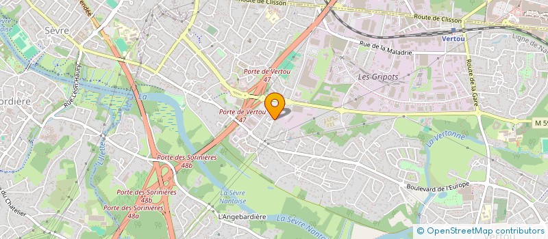 localisation de l'entreprise LR  VERTOU