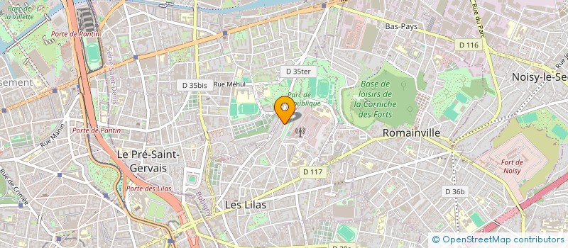 localisation de l'entreprise LR AUTO à LES LILAS