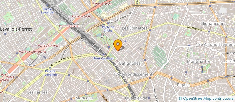 localisation de l'entreprise LR CHOCOLATIER BATIGNOLLES à PARIS