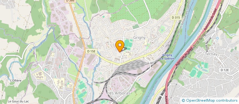 localisation de l'entreprise LR'CLIM à GRIGNY