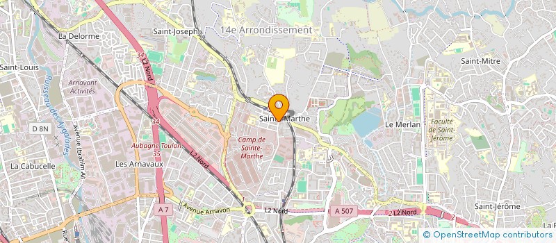 localisation de l'entreprise LR COUTURE à MARSEILLE