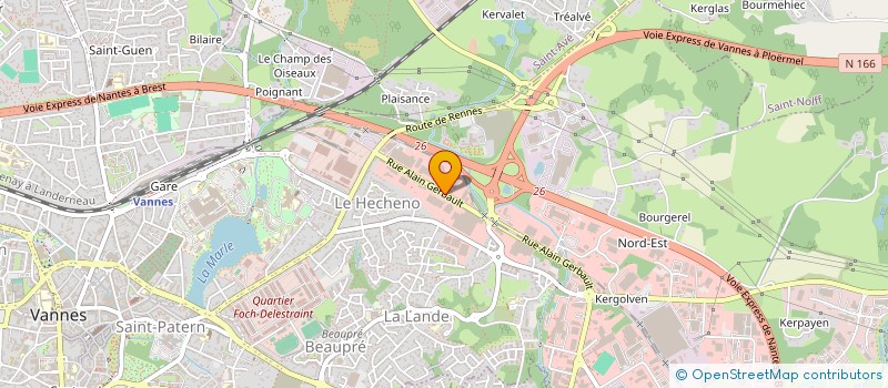 localisation de l'entreprise LR-DE LA SIAGNE à VANNES