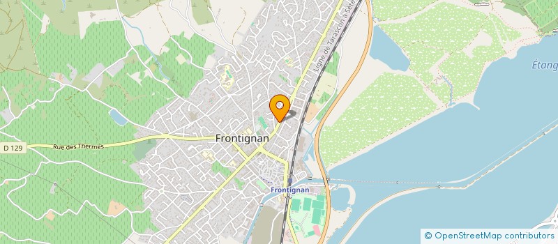 localisation de l'entreprise LR DIFFUSION à FRONTIGNAN