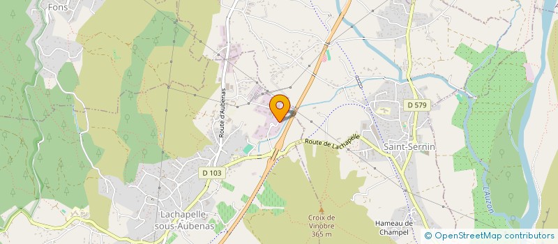 localisation de l'entreprise LR DIRCOM  LACHAPELLE-SOUS-AUBENAS