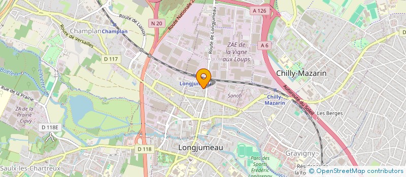 localisation de l'entreprise LR E-TECH à LONGJUMEAU