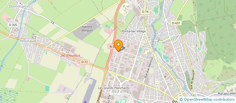 localisation de l'entreprise LR ENERGIE  PONTARLIER