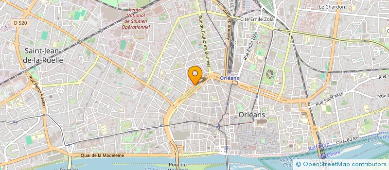 localisation de l'entreprise LR FITNESS à ORLEANS