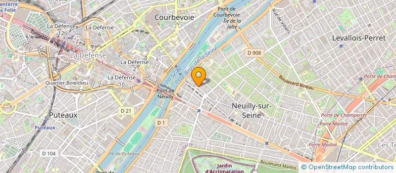 localisation de l'entreprise LR GESTION à NEUILLY-SUR-SEINE