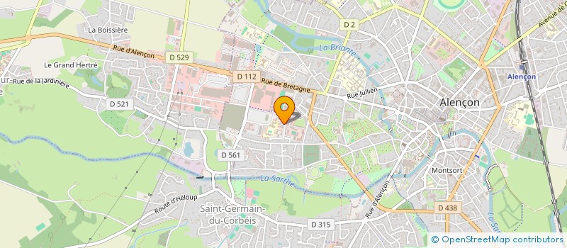 localisation de l'entreprise LR HABITAT à ALENCON
