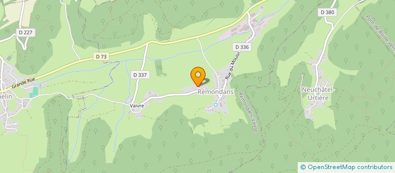 localisation de l'entreprise LR IMMO  REMONDANS-VAIVRE