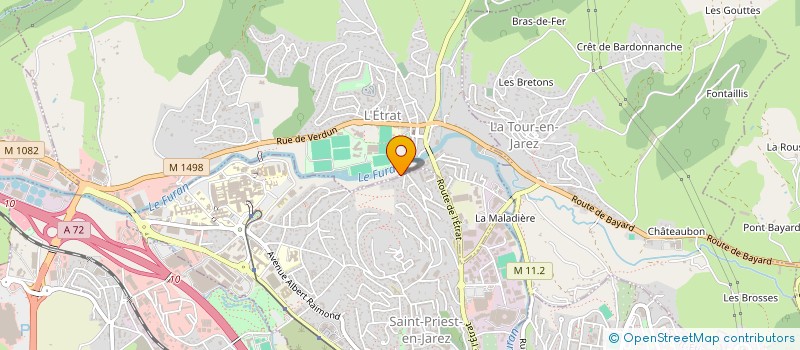 localisation de l'entreprise LR IMMO  L'ETRAT