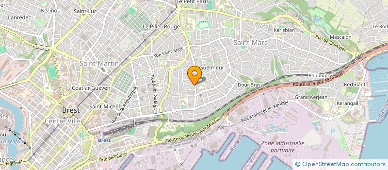 localisation de l'entreprise LR IMMO à BREST