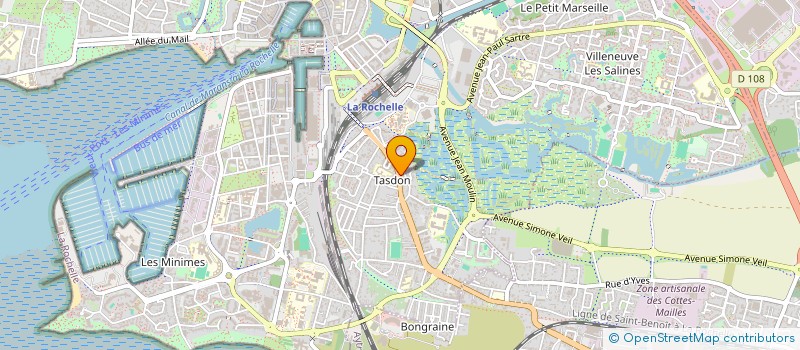 localisation de l'entreprise LR IMMO GESTION  LA ROCHELLE