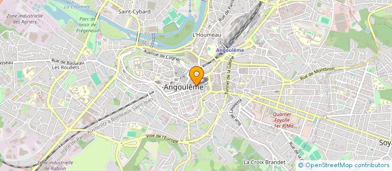 localisation de l'entreprise LR IMMOBILIER à ANGOULEME